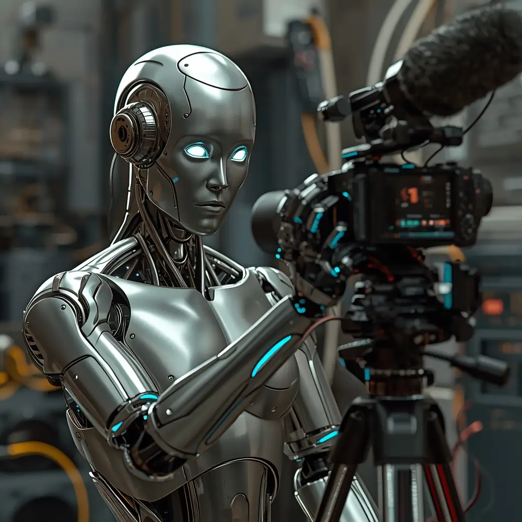 lucid-origin a sleek robotic figure with metallic skin and glowing blue eyes is positioned in-3 a9f0a602-2502-468c-a7e5-294c259d2010 Get Your Free AI Creator Starter Kit 🚀