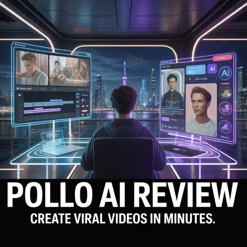 ideogram-v3.0 Create a cinematic futuristic thumbnail for an AI video creation platform review-0