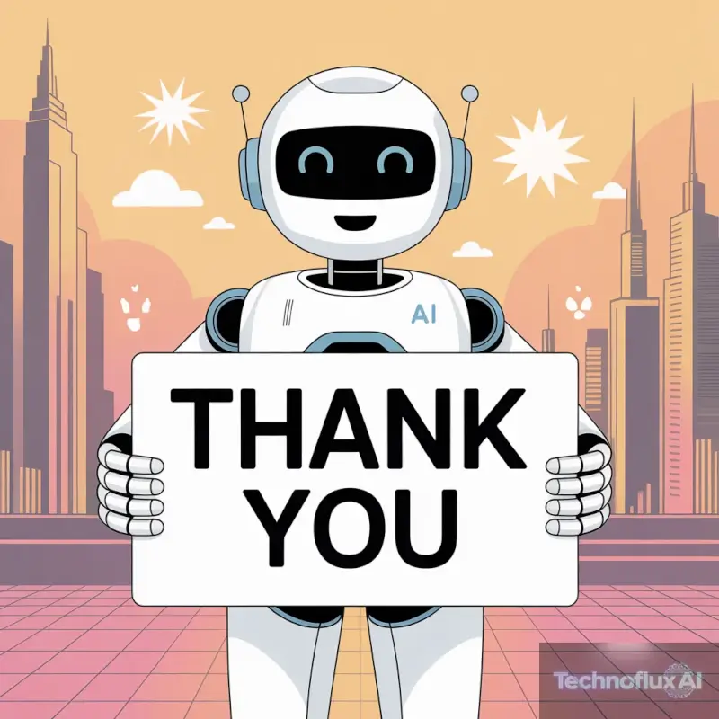ideogram-v3.0 an ai robot holding a sign that says thank you-2 ideogram-v3.0 an ai robot holding a sign that says thank you-2