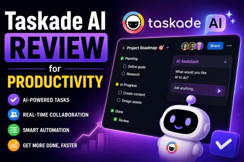 Funny cartoon AI robot sharing free AI resources for creators and businesses with prompts, workflows, generators, and productivity tools