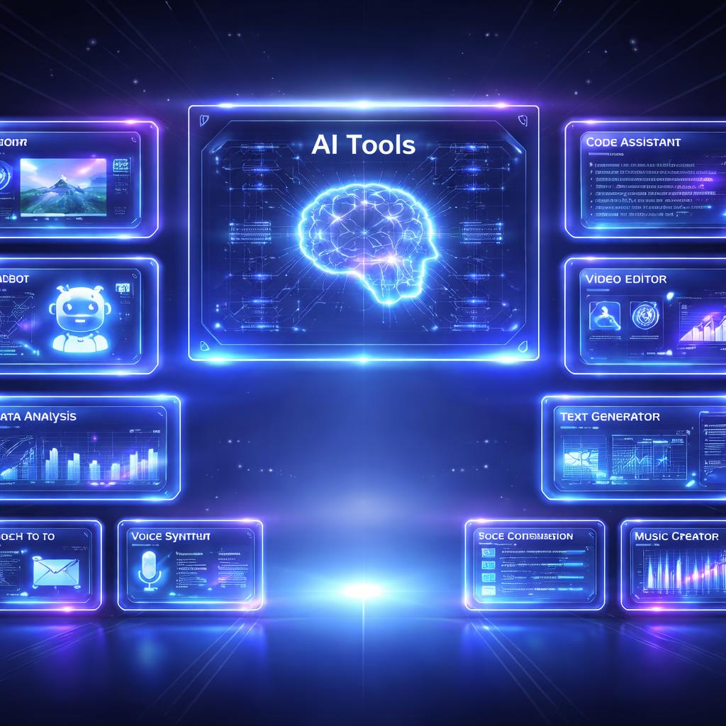 Best AI tools dashboard with automation, content creation, and analytics interfaces