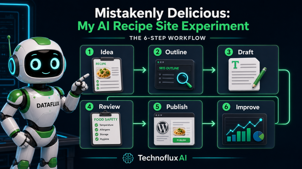 DataFlux AI recipe content workflow from idea to improvement.