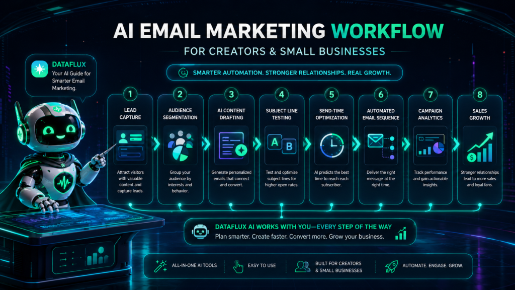 AI email marketing workflow for creators and small businesses