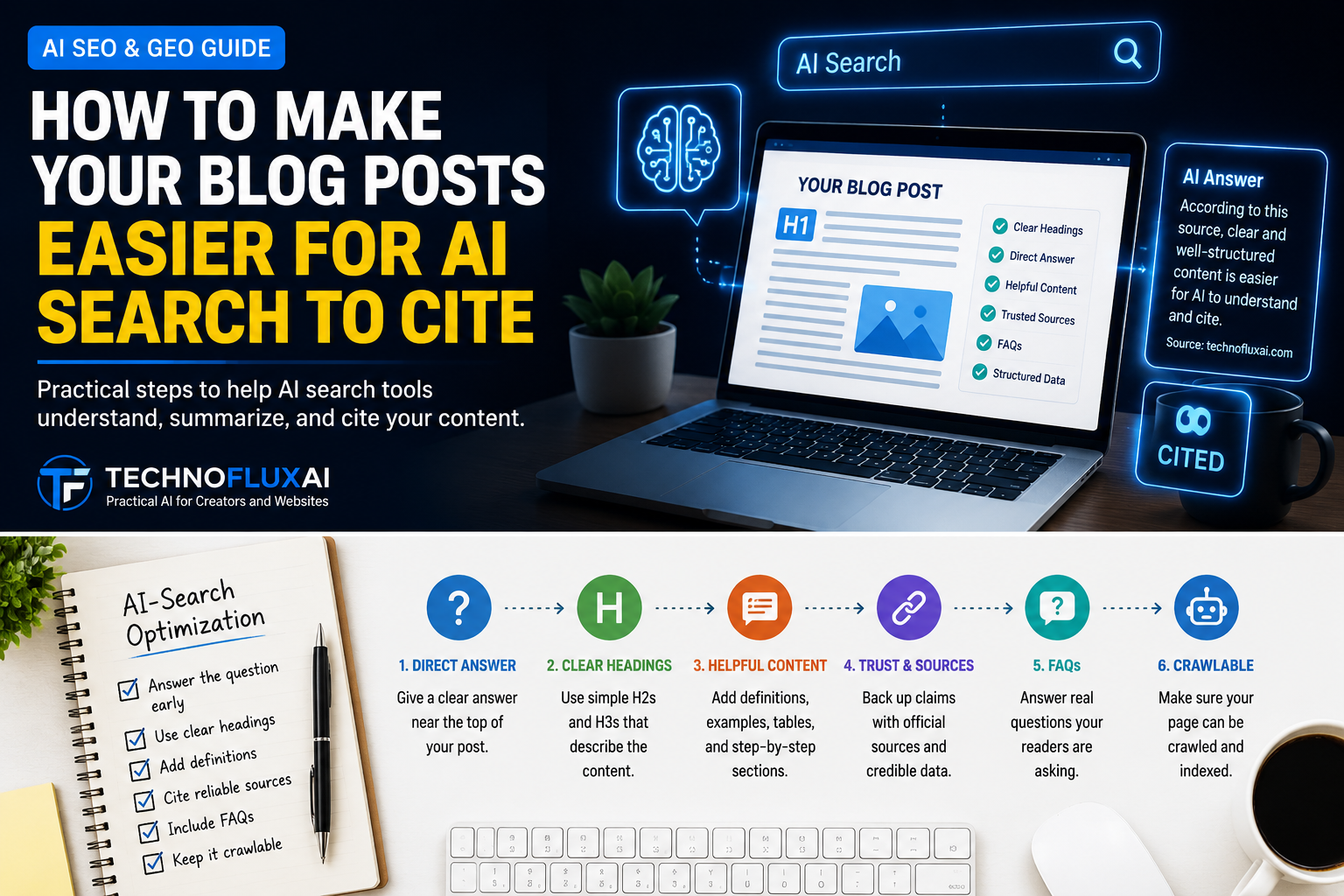 How to Make Your Blog Posts Easier for AI Search to Cite