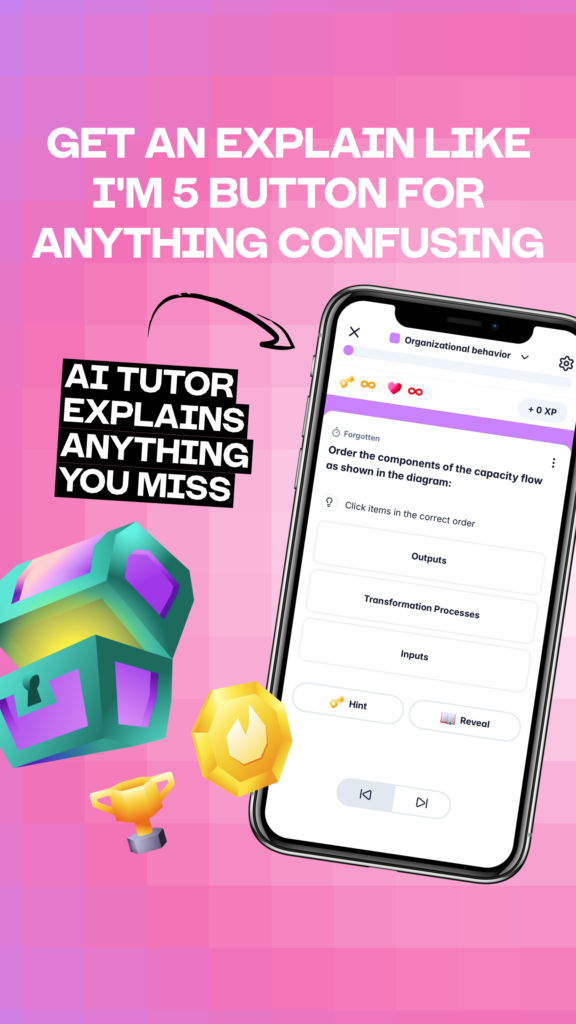 Gizmo AI flashcard app promo showing a phone and study cards