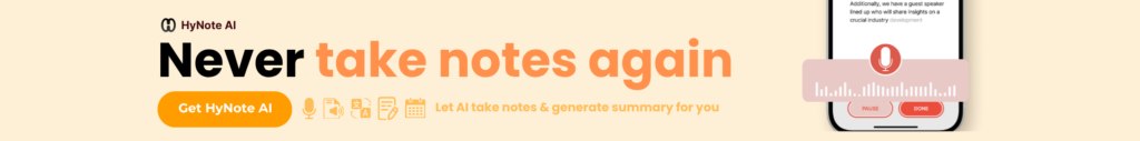 never taker notes again banner 1