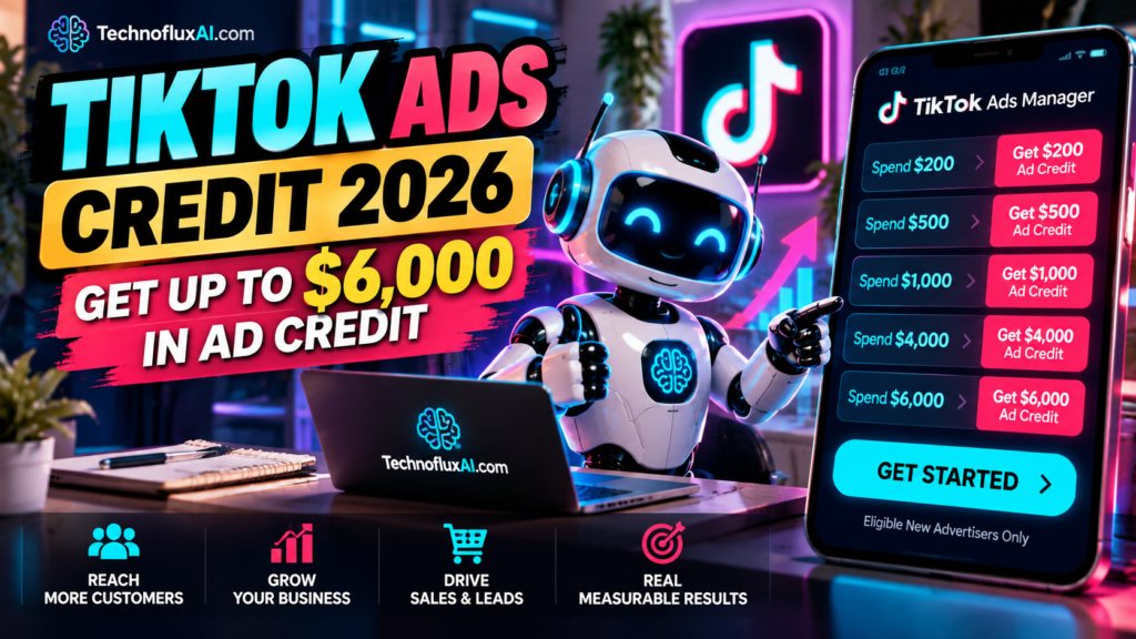 TikTok new advertiser ad credit tiers from $200 to $6,000 for 2026