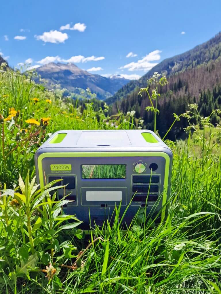 Fossibot F2400 portable power station for creators and home office backup power