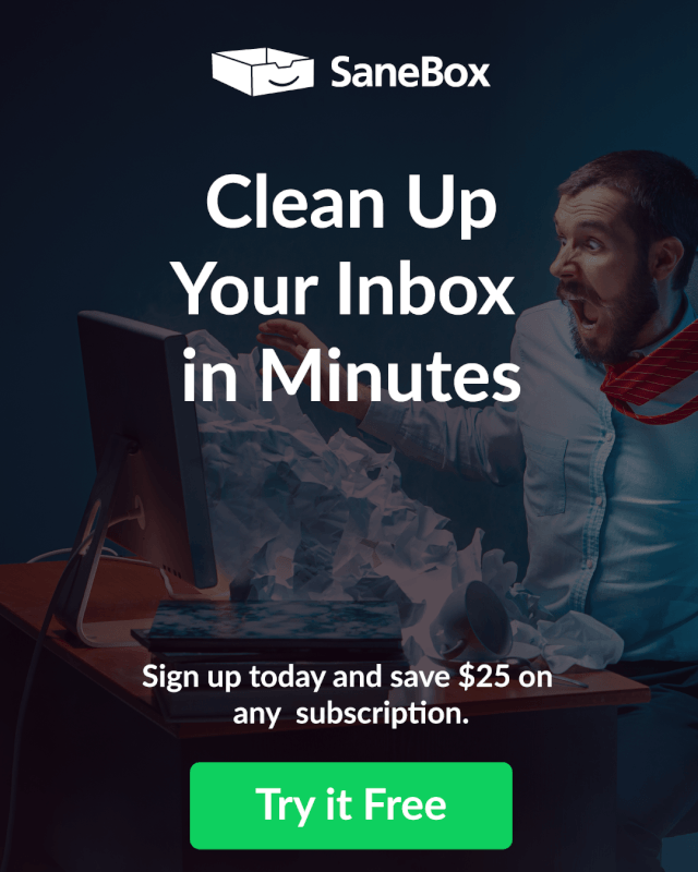 SaneBox email digest and inbox workflow